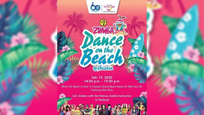 Tat Stages Zumba Dance On The Beach @ Hua Hin