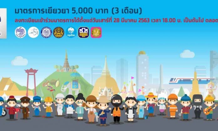 Government’s 5,000 baht cash relief extended to 14 million people