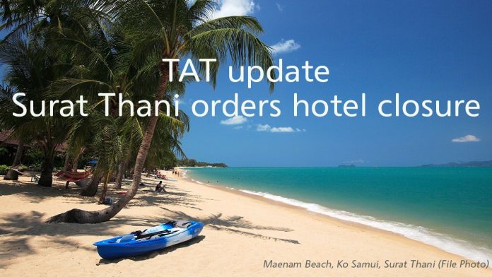 Tat Update: Surat Thani, Which Includes Ko Samui And Ko