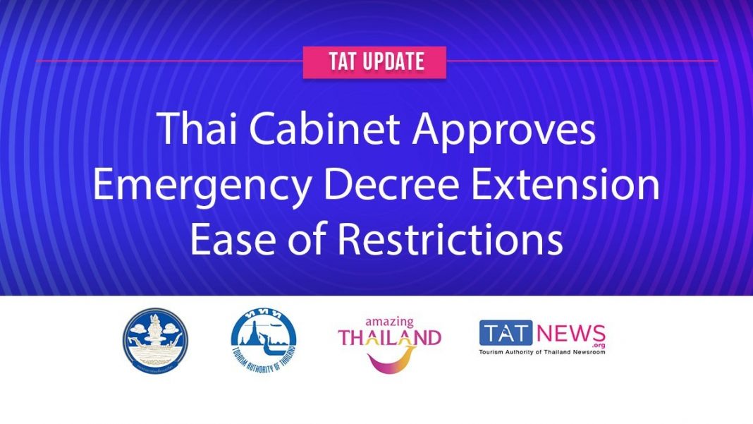 Tat Update: Cabinet Approves One Month Emergency Decree Extension, Ease Of