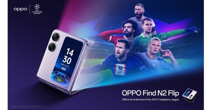 OPPO Globally Launched Its New Find N2 Flip, Official Smartphone of the UEFA Champions League