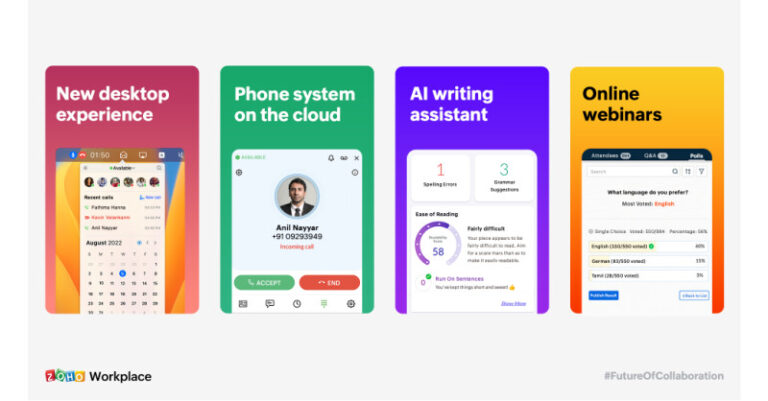 Zoho Launches New Unified Communications Platform and Collaboration Technology for Zoho Workplace