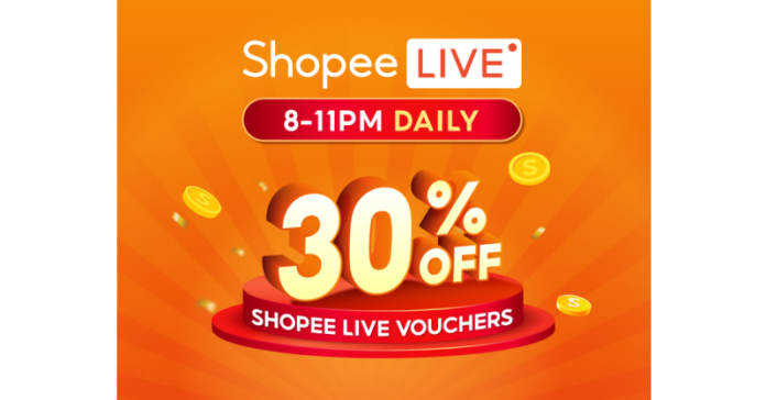 Save 30% on Shopee Live purchases