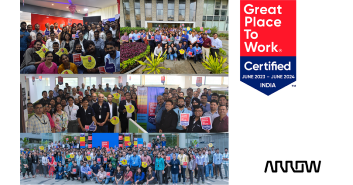 Arrow Electronics Earns Great Place to Work Certification in India