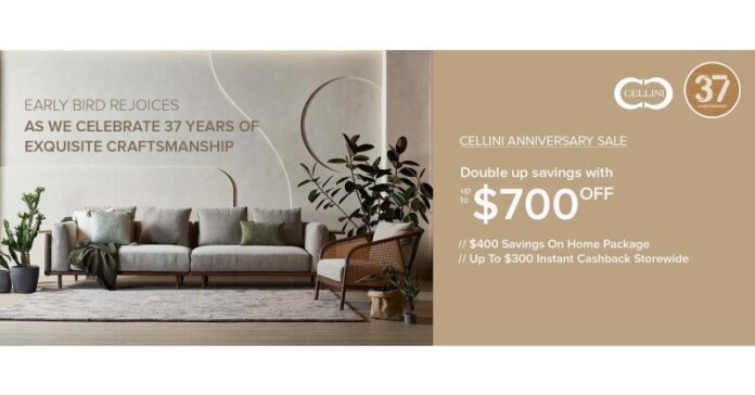 Cellini Marks 37 Years of Quality Craftsmanship and Unveils Exclusive Anniversary Sale