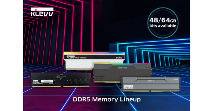 KLEVV เสริมความแข็งแกร่งให้กับกลุ่มผลิตภัณฑ์หน่วยความจำสำหรับเล่นเกม DDR5 ด้วยชุดหน่วยความจำที่ไม่ใช่ไบนารีและมีความจุสูงใหม่