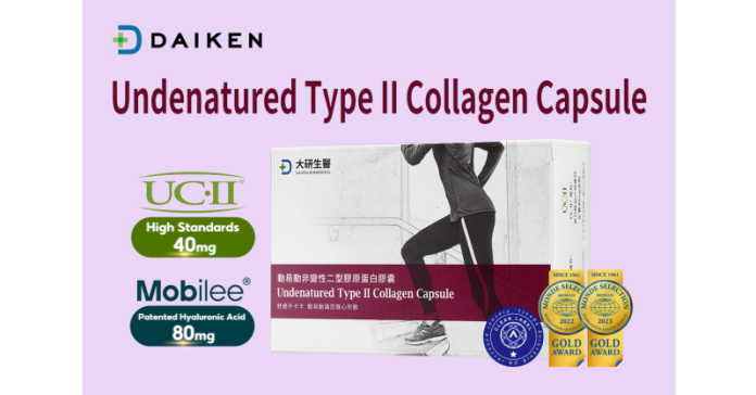 Daiken Biomedical's Undenatured Type II Collagen Wins Two International Awards