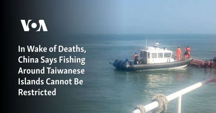 In Wake of Deaths, China Says Fishing Around Taiwanese Islands Cannot Be Restricted
