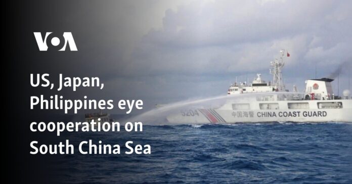 สหรัฐฯ ญี่ปุ่น ฟิลิปปินส์จับตาความร่วมมือในทะเลจีนใต้
