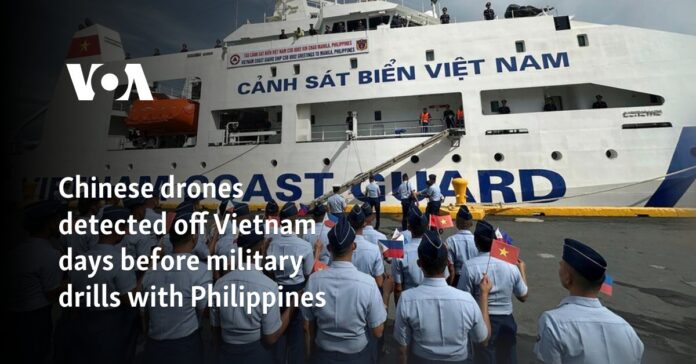 Chinese drones detected off Vietnam days before military drills with Philippines