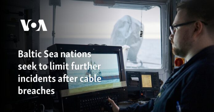 Baltic Sea nations seek to limit further incidents after cable breaches