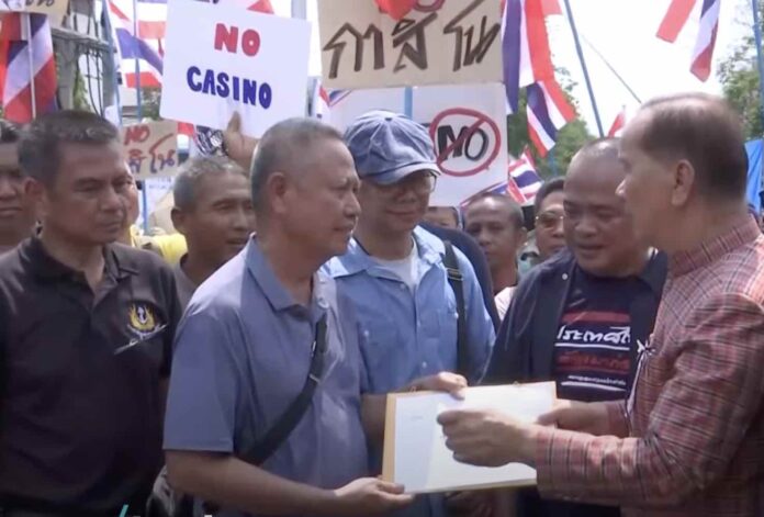 Protesters disrupt Thailand entertainment complex bill vote